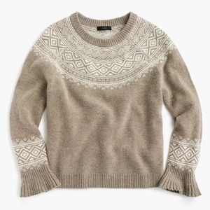 NWT J.Crew FAIR ISLE SWEATER (SIZE: S)